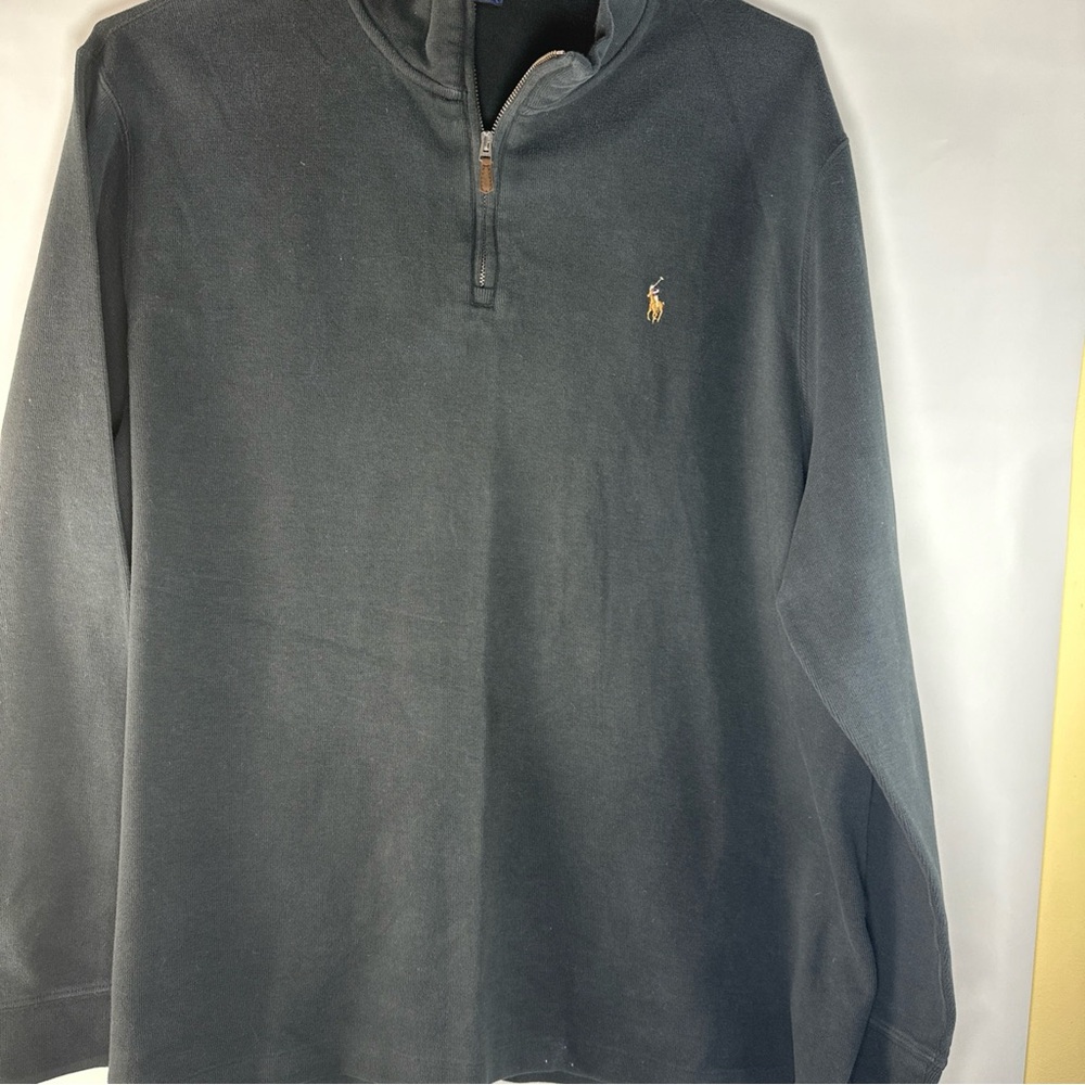 Ralph Lauren Men's Black Quarter-Zip Pullover